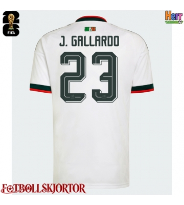 Mexiko Jesus Gallardo #23 Bortatröja VM 2026 Kortärmad